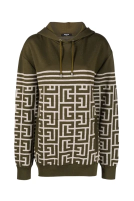 Randig Monogram Ulltröja