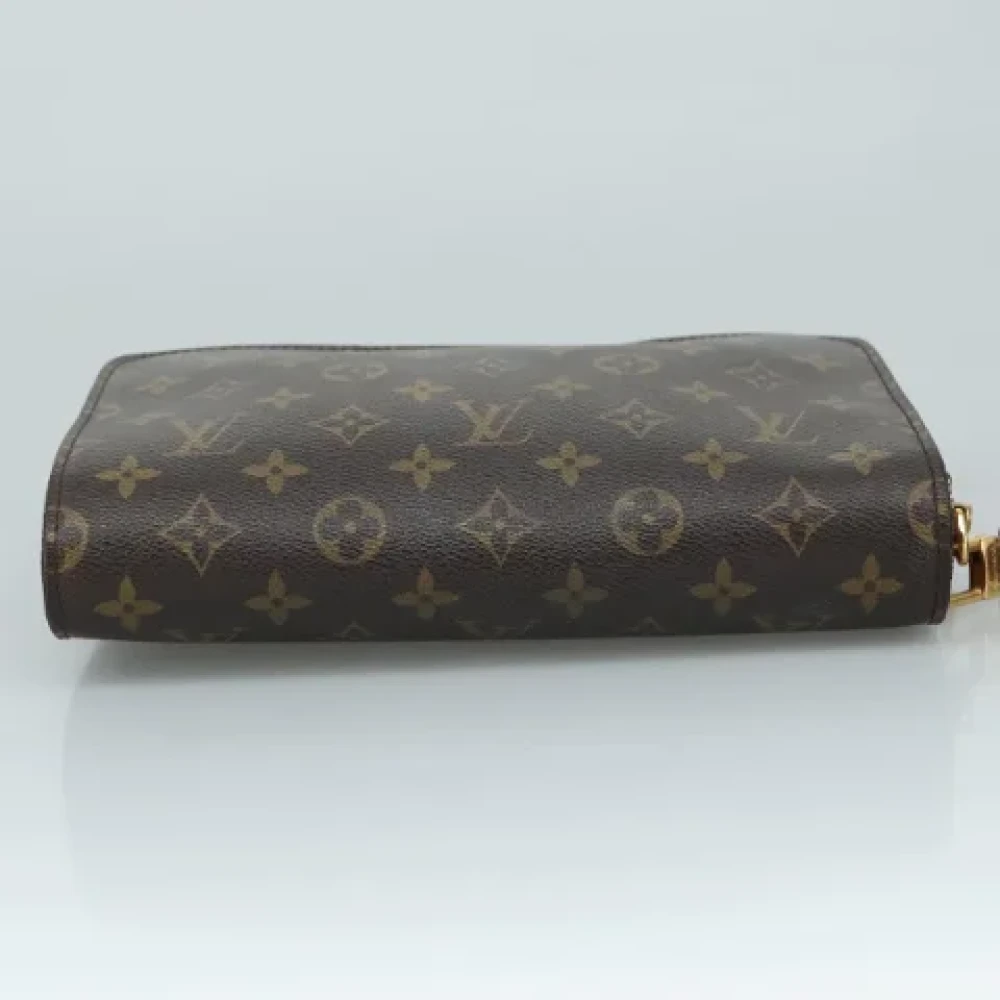 Louis Vuitton Vintage Pre-owned Canvas clutches Brown Dames