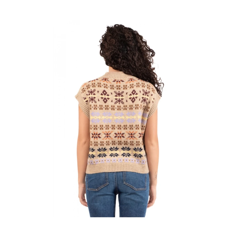 Weekend Damesvest voor uitjes Brown Dames