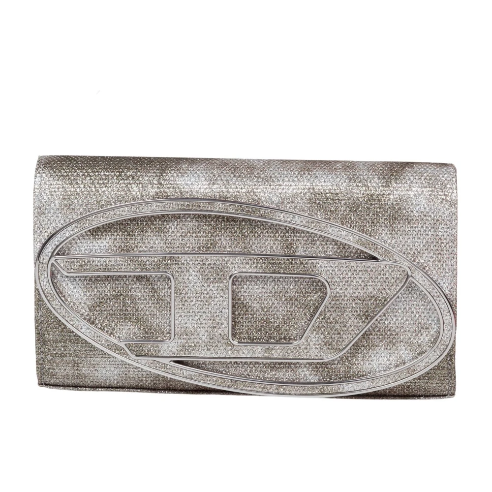 Diesel Crossbody Portemonnee Tas Multicolor Spiegelend Beige Dames
