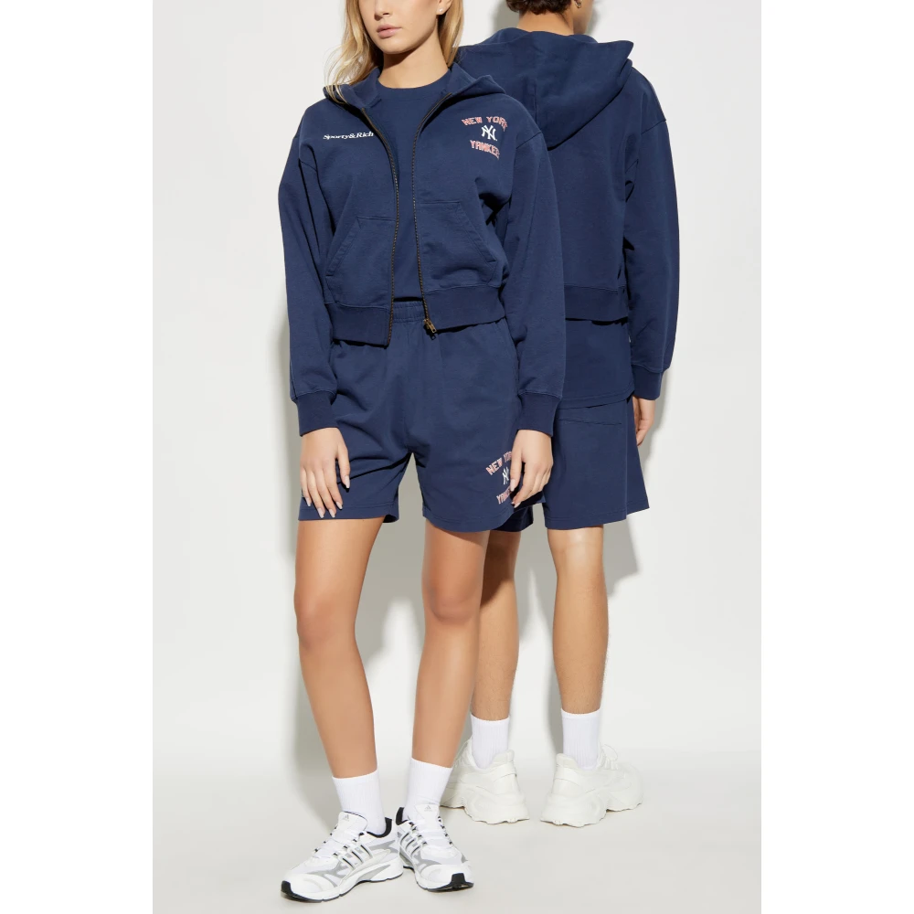 Sporty & Rich Sweatshirt uit de 47 & The New York Yankees collectie Blue Unisex
