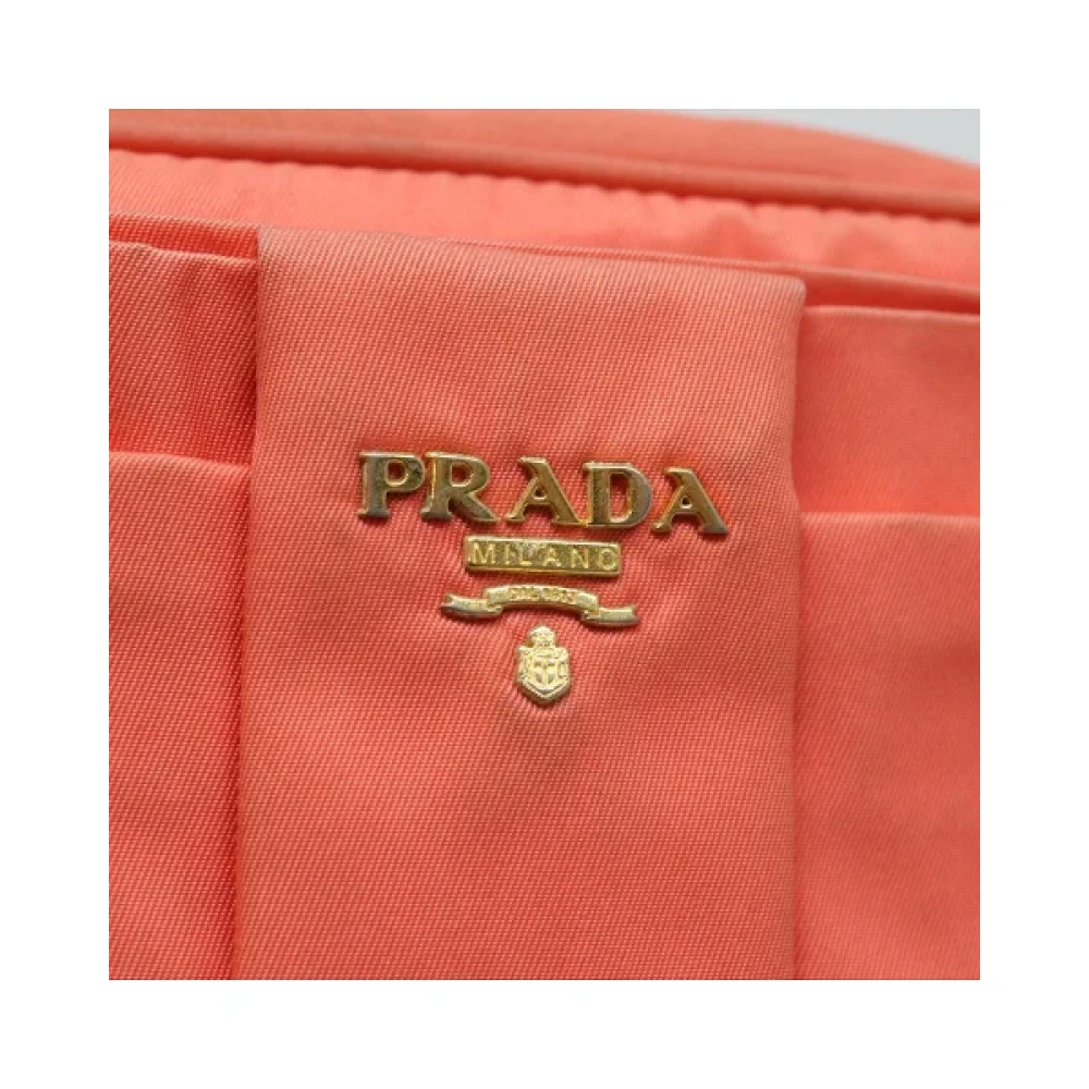 Prada Vintage Pre-owned Nylon prada-bags Orange Dames