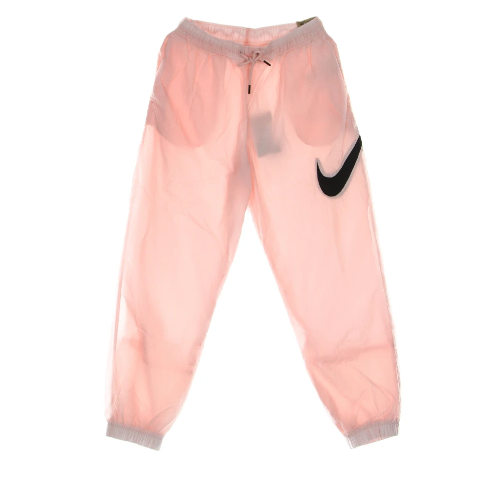 Nike Essentiële Geweven Broek in Atmosfeer Zwart Pink Dames