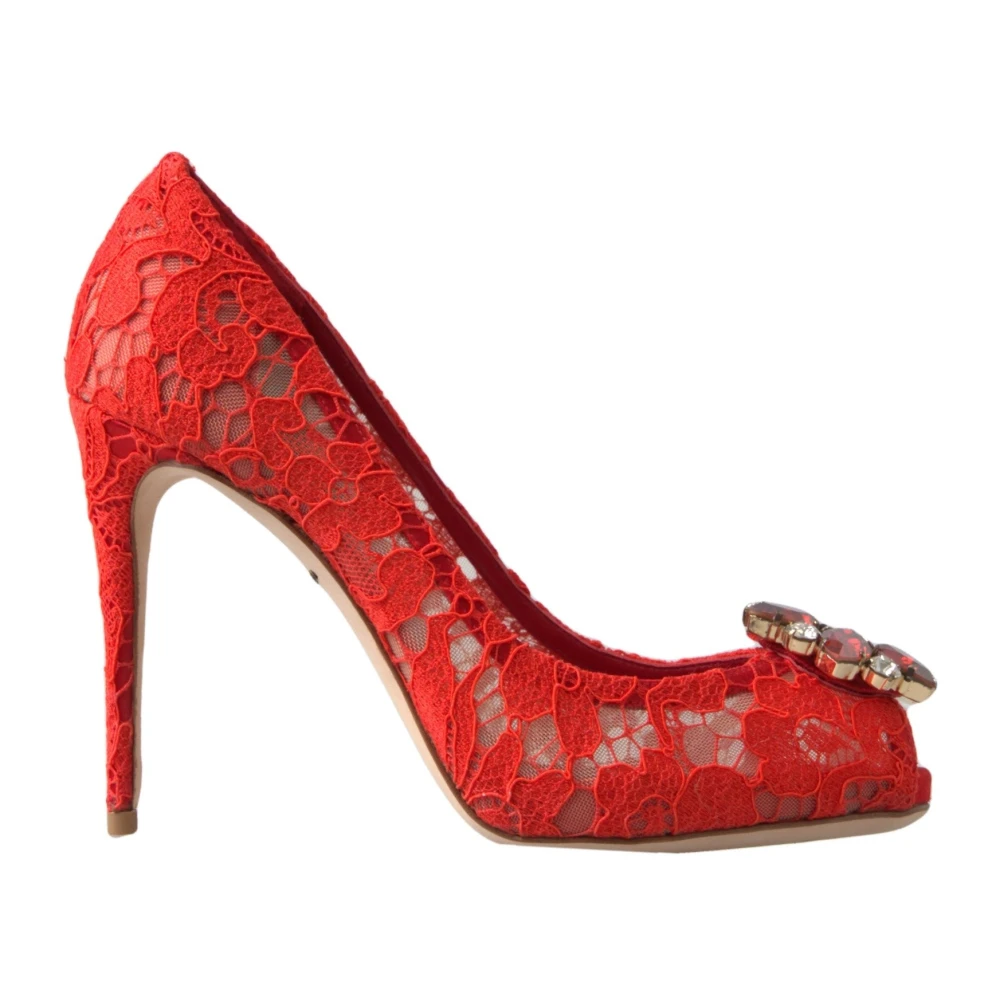 Dolce & Gabbana Donna Rosso Scarpe, 37 Eu, New,