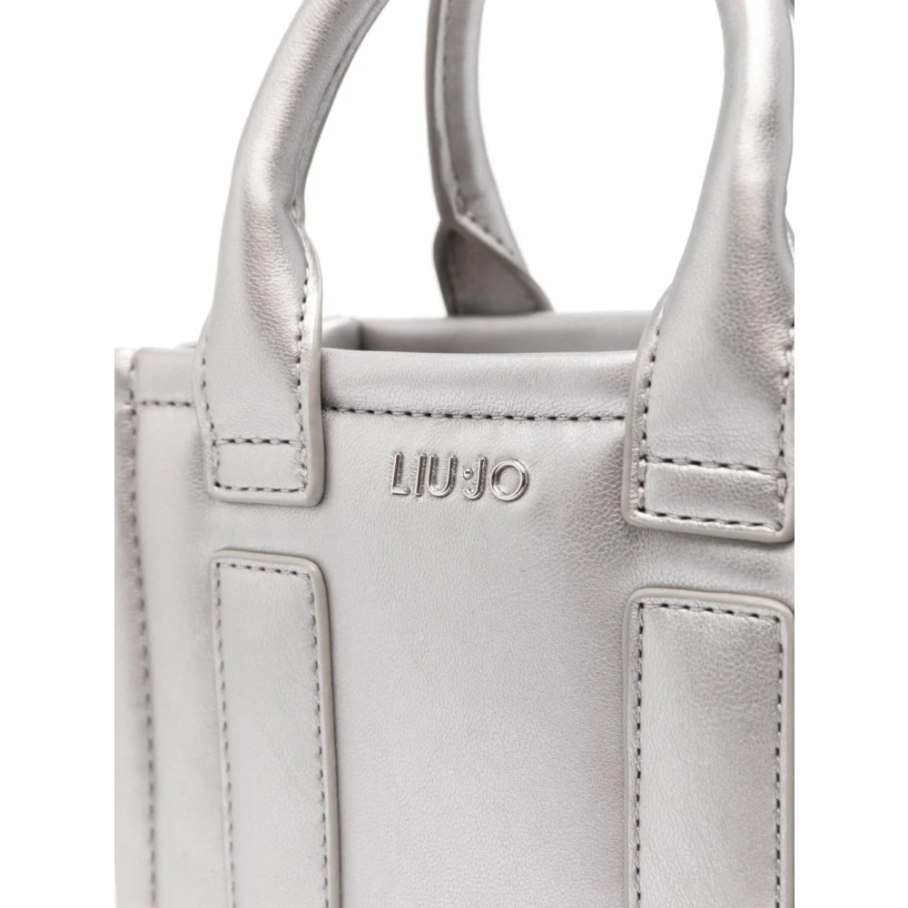 Liu Jo Metallic Finish Schoudertas Gray Dames