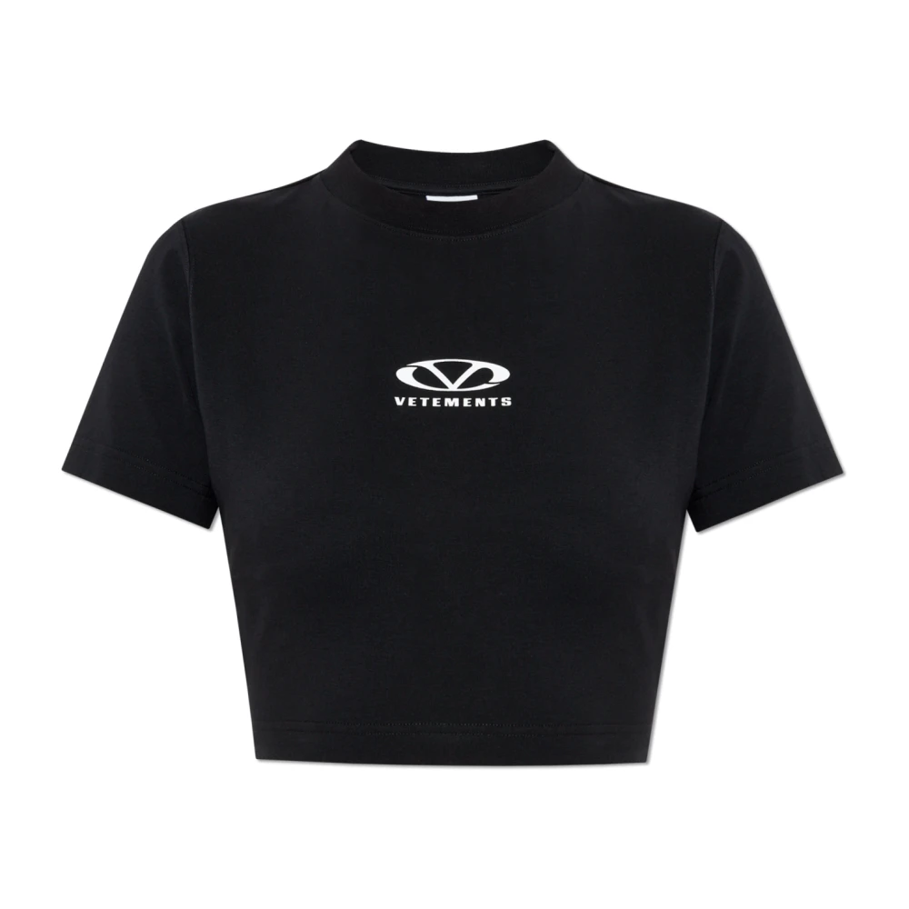 Vetements Logo top Black Dames