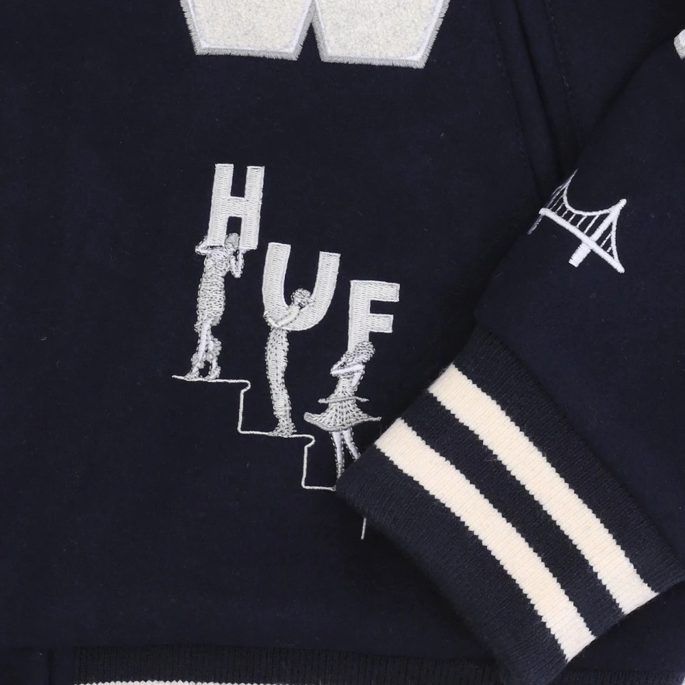 HUF Klassieke Varsity Jack Navy Blue Heren