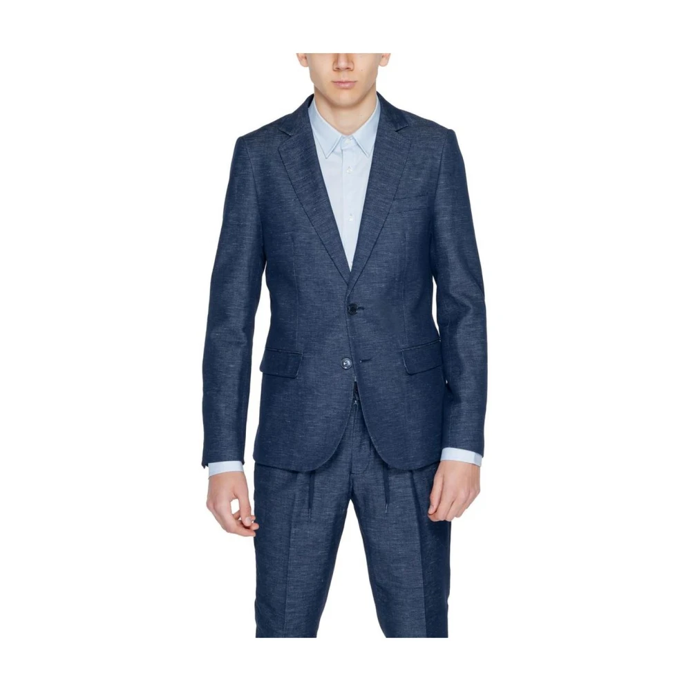Antony Morato Herren Blau Anzüge, Lgröße: