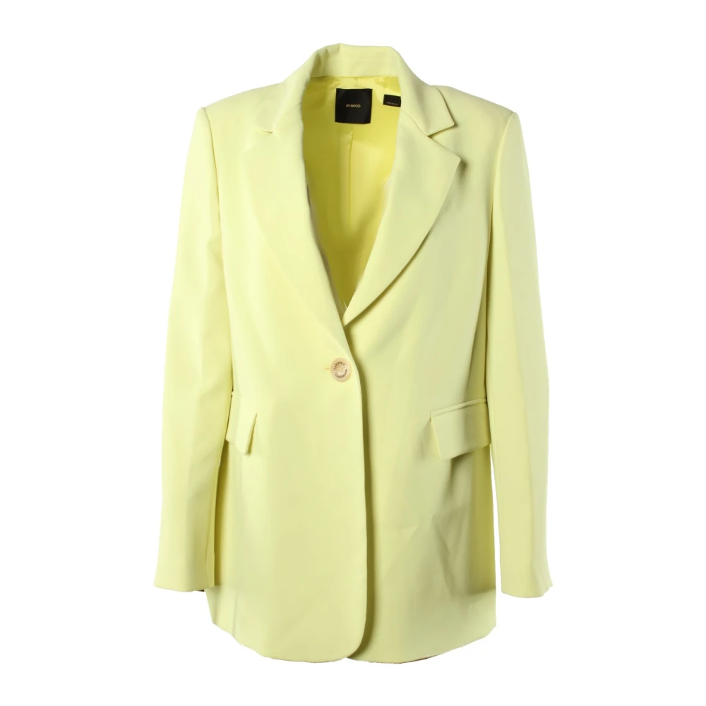 Pinko Gele Blazer voor Dames Yellow Dames