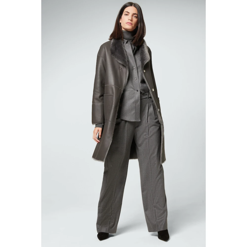 Windsor Leren Jas Gray Dames