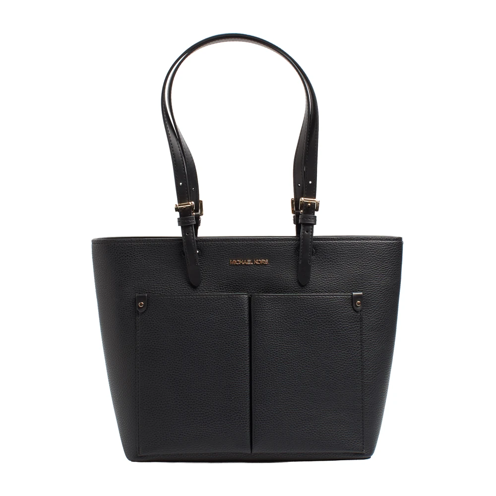 Michael Kors Women's Black Jet Set Medium Pocket Tote