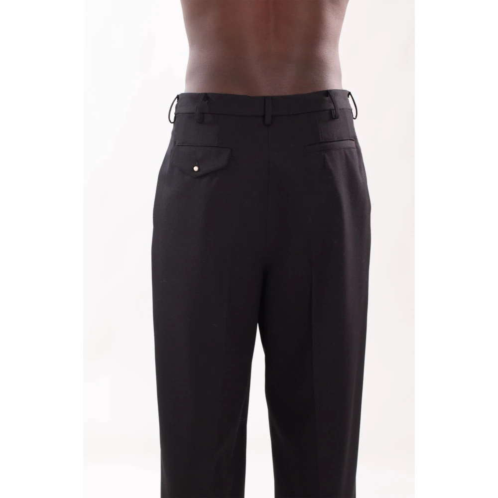 Magliano Geplooide Broek met Zijrits Black Heren