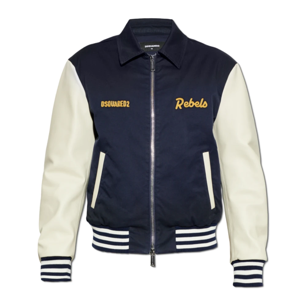 Dsquared2 Men's Blue Bomber Jackets, M, Bomber Jacket
