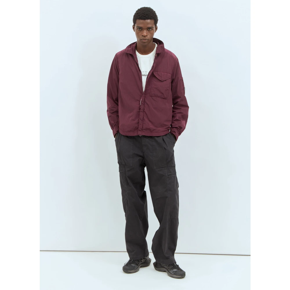 C.P. Company Nylon Overshirt Jas Purple Heren