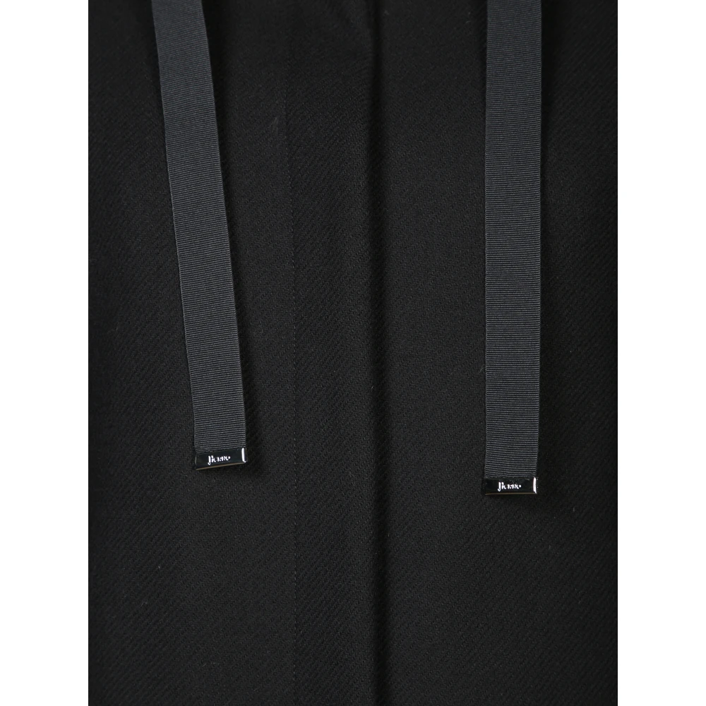 Herno Zwarte wollen blend donsjas Black Dames