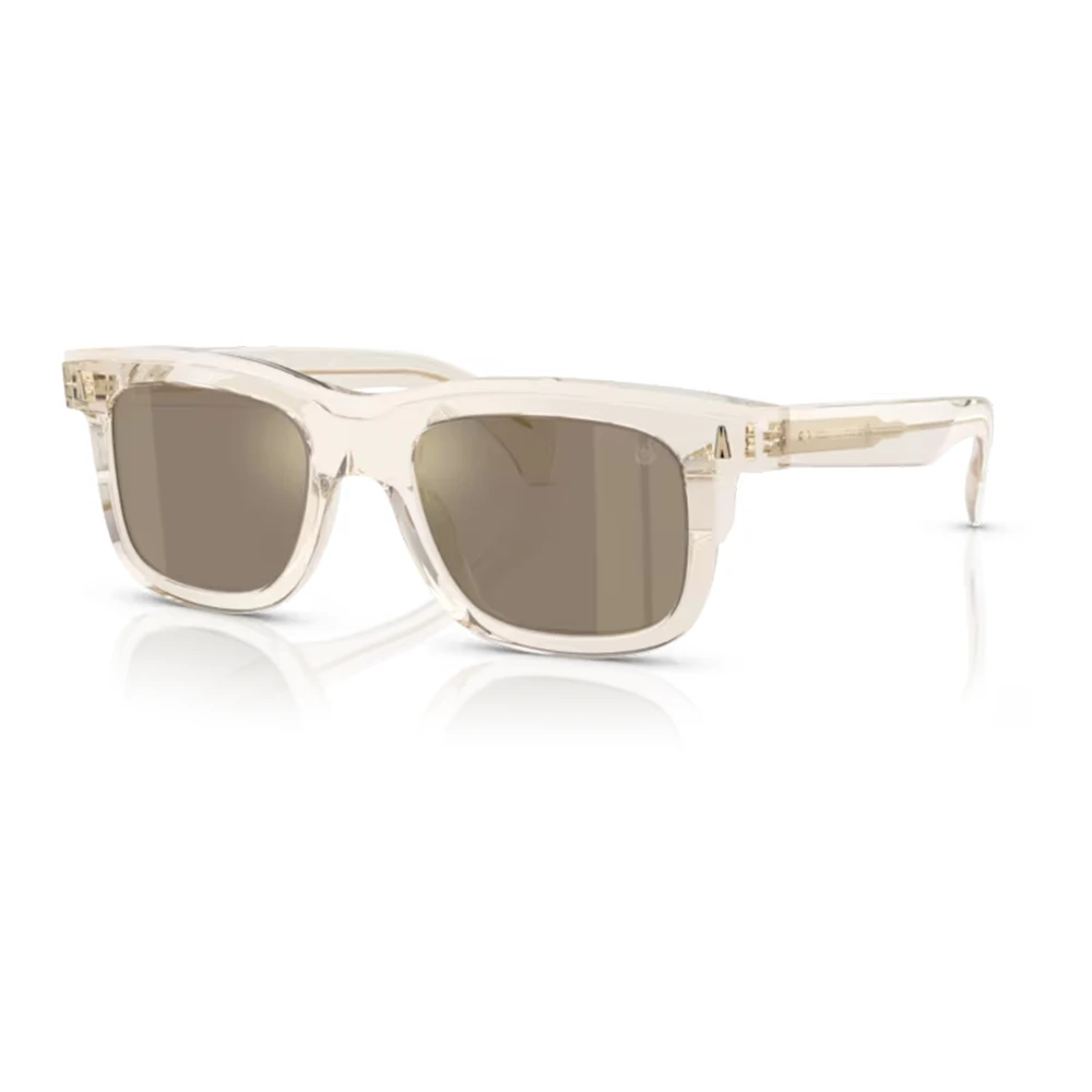 Moncler Unisex Beige Sunglasses, 51 Mm, Butter Brown Mirror Sunglasses Me6004
