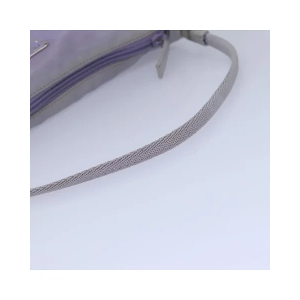 Prada Vintage Pre-owned Nylon handbags Purple Dames