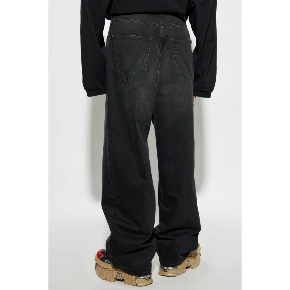 Vetements Jeans met logo Black Heren