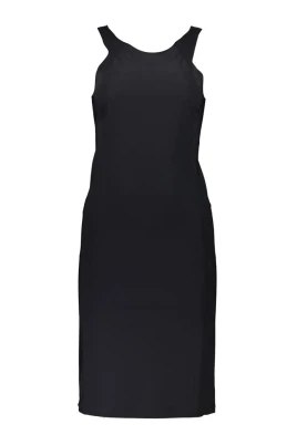 Wide-Strap Midi Dress