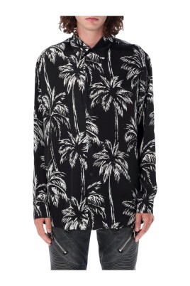 chemise-en-soie-a-imprime-palmier