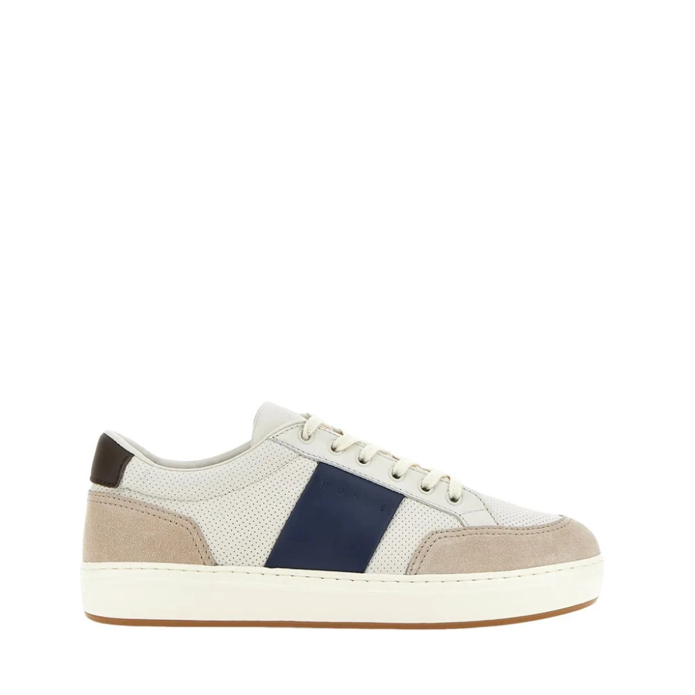 Hogan Leren Sneakers met Blauwe Details Heren Schoenen Veelkleurig Multicolor
