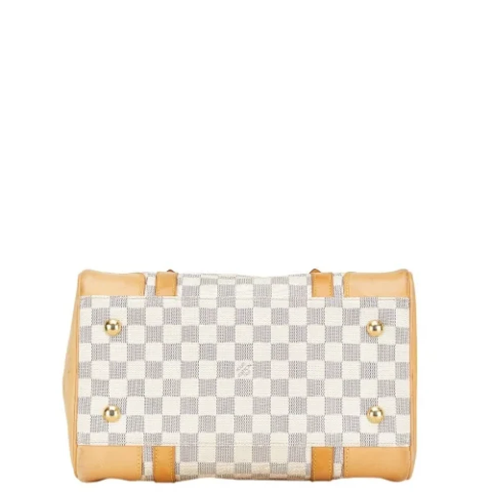 Louis Vuitton Vintage Pre-owned Leather handbags White Dames