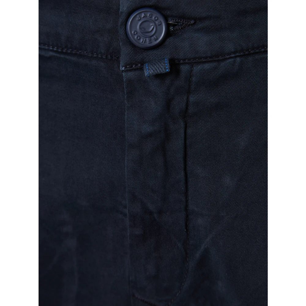 Jacob Cohën Handgemaakte katoenen broek Model Bobby Blue Heren