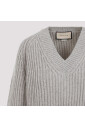 luxurious-grey-v-neck-sweater