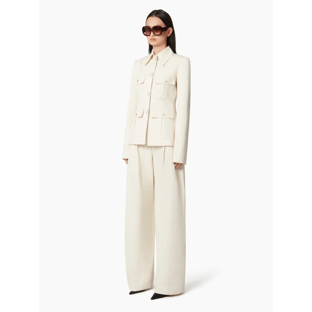 Nina Ricci Katoenen Saharienne White Dames