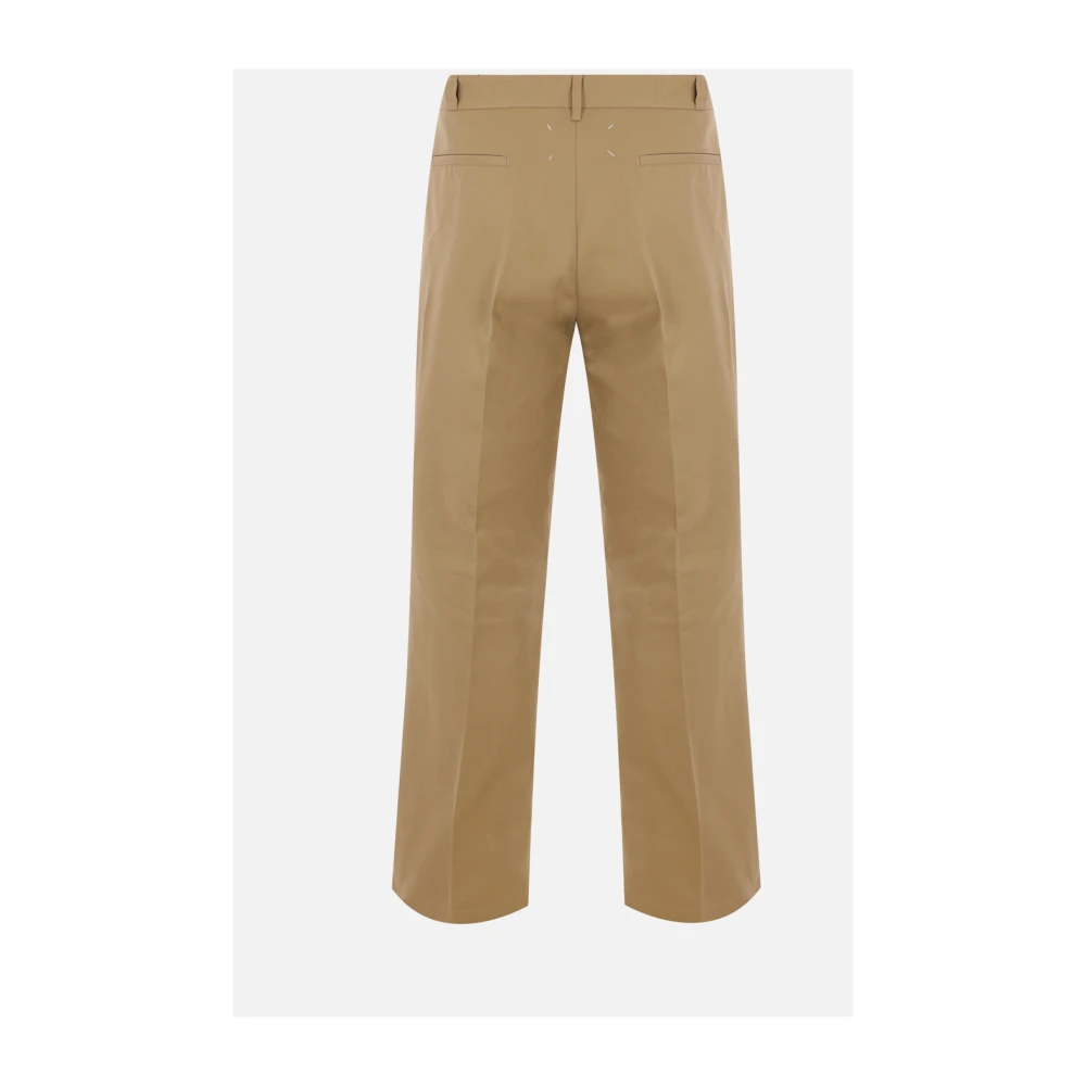 Maison Margiela Beige Chino Broek Skater Stof Beige Heren
