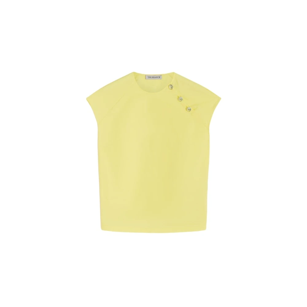 Trussardi Ärmlös Blus Yellow, Dam