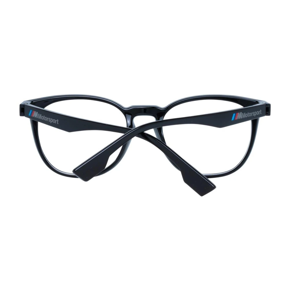 BMW Zwarte Ronde Plastic Optische Monturen Black Heren