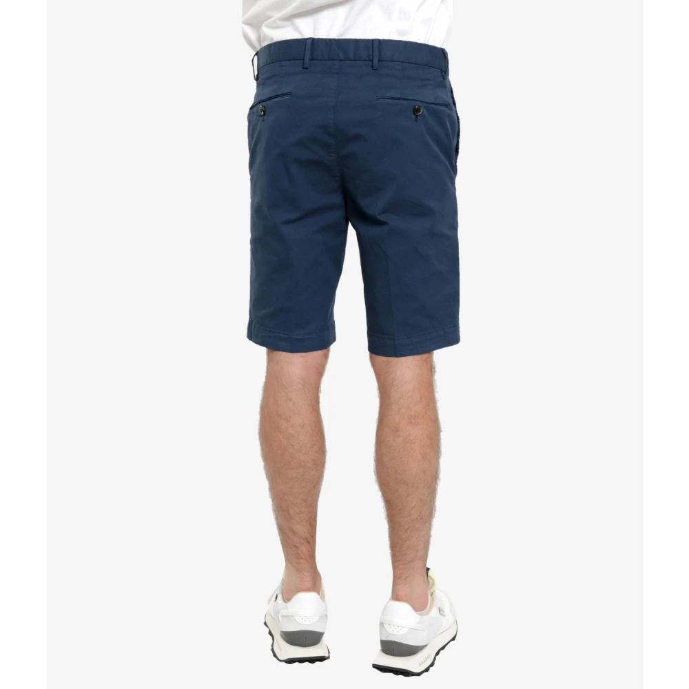 PT Torino Blauwe Katoenen Shorts met Zakken Blue Heren