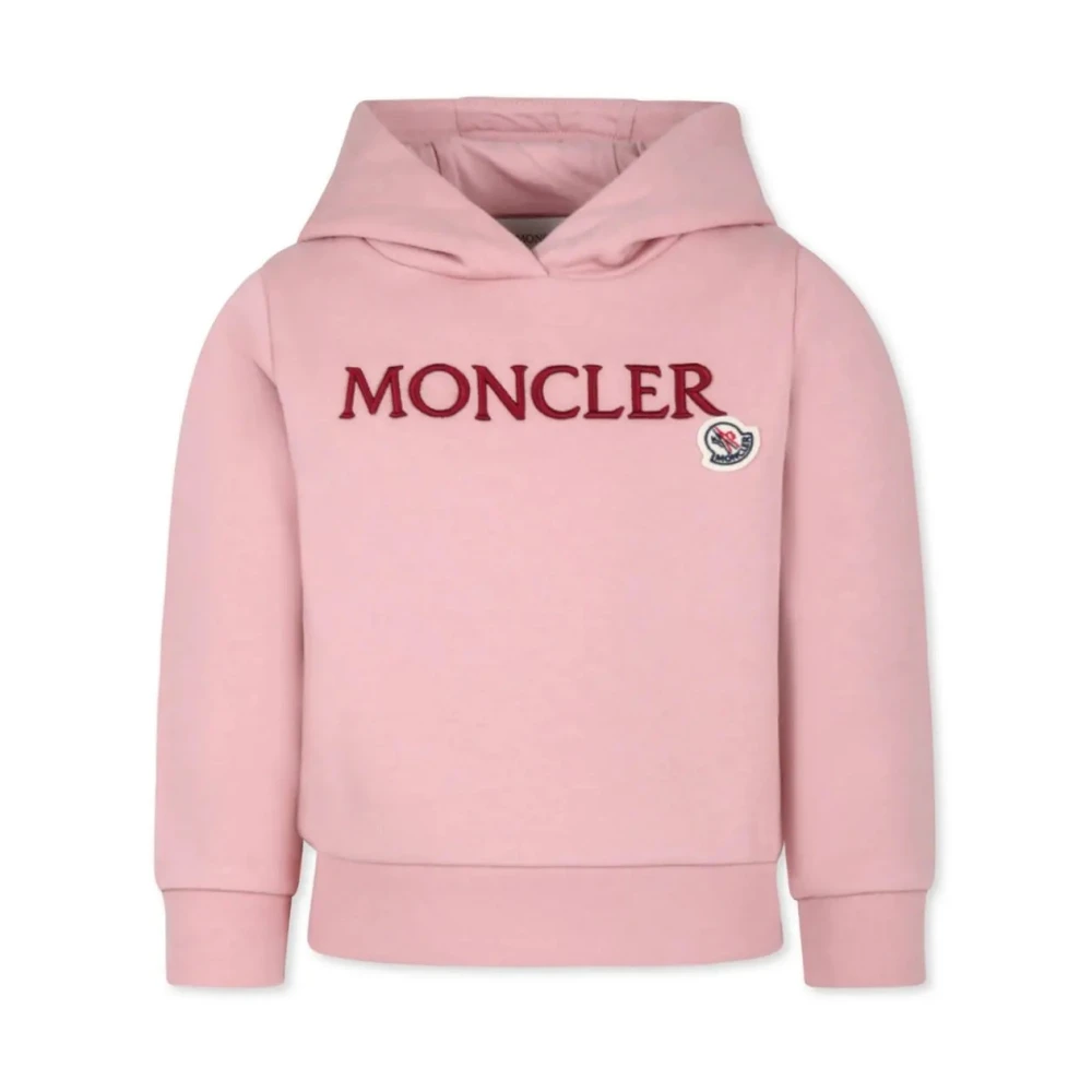 Moncler Navy Blue Hoodie Sweater för Juniorer Pink, Unisex