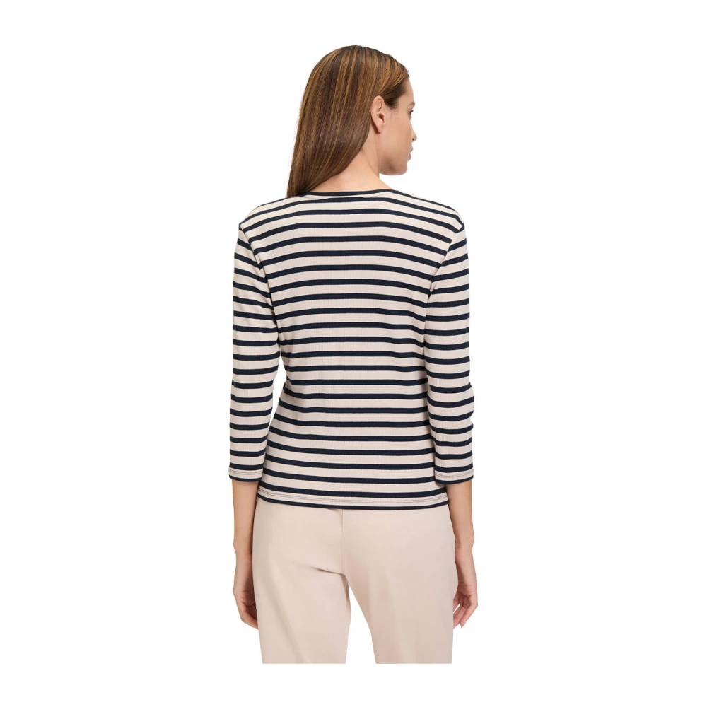 Betty Barclay Korte Mouw Jas Shirt Beige Dames