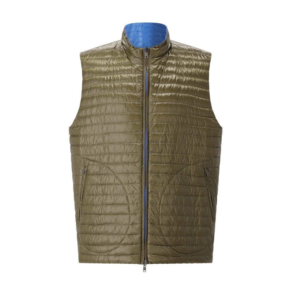 Herno Mannelijk Groente Reversible Vest