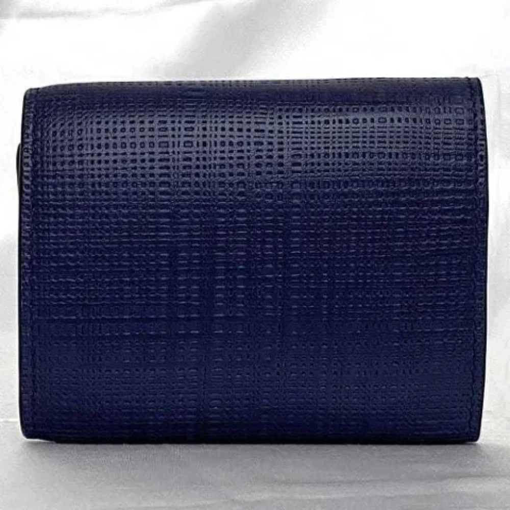Loewe Pre-owned Leather wallets Blue Dames