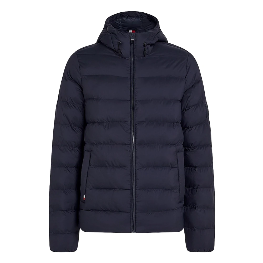 Tommy Hilfiger Homme Bleu Vestes, Taille: 2XL Veste À Capuche Légère