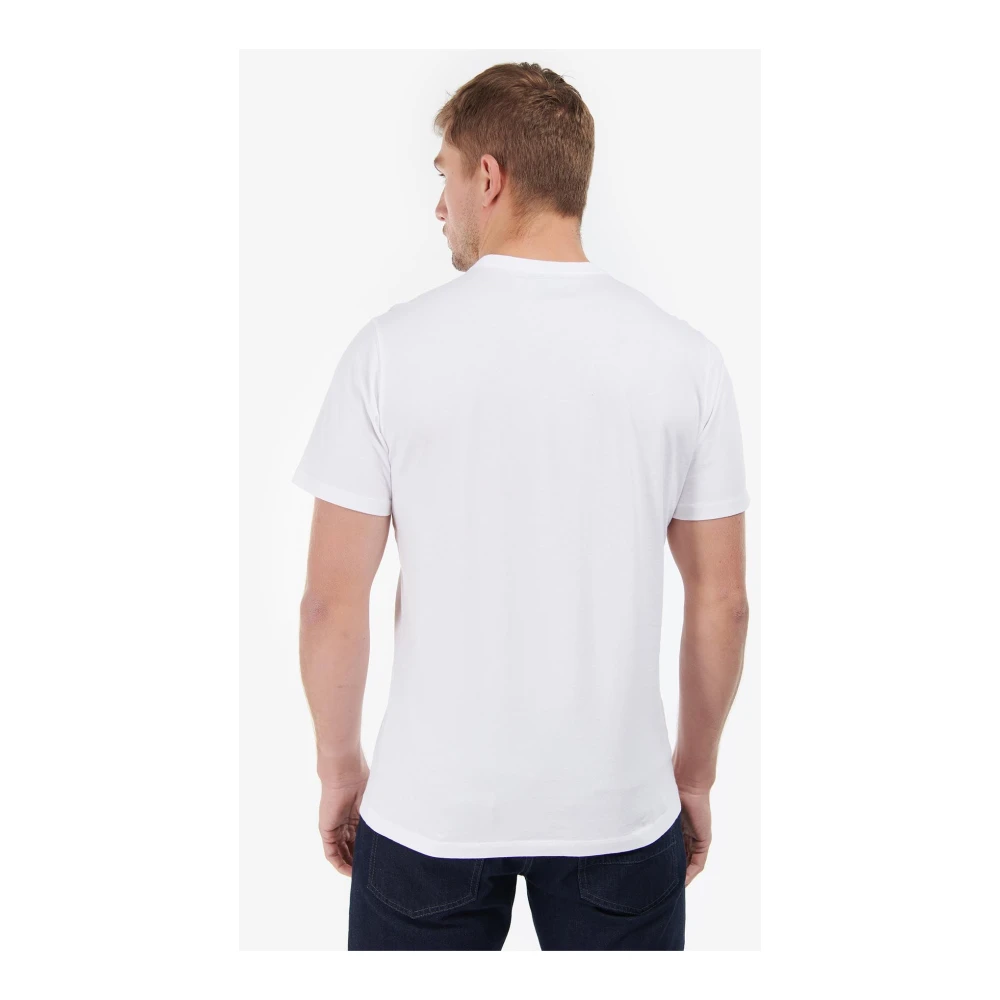 Barbour Klassiek Radok Zak T-Shirt White Heren