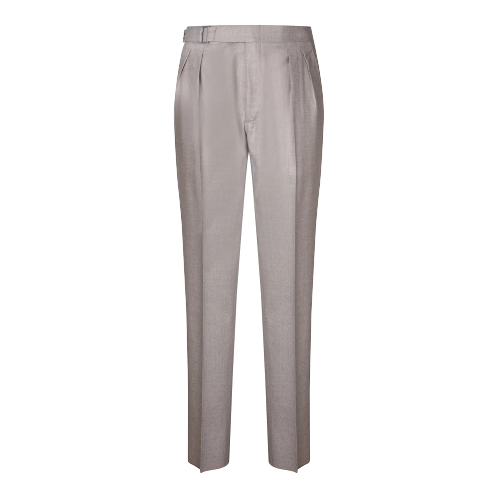 Canali Beige Broek Verhoog Je Stijl Gray Heren