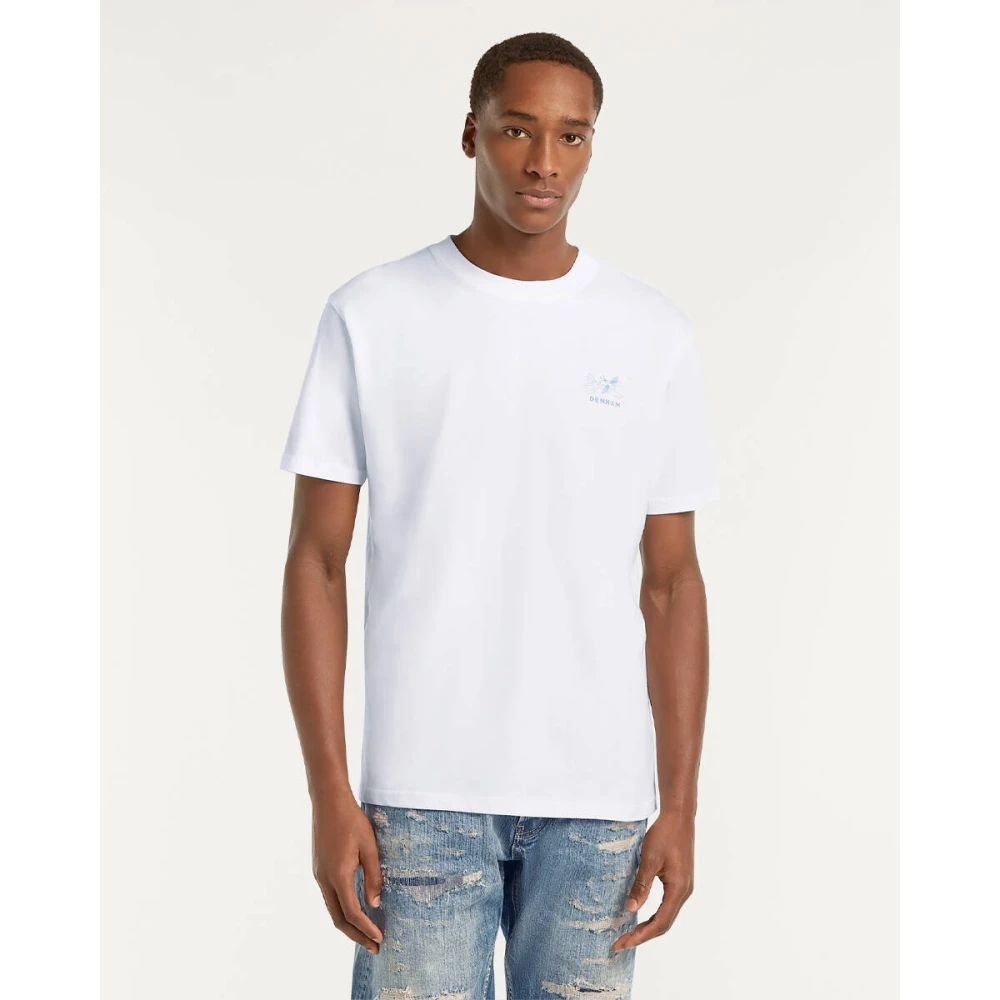 Denham The Jeanmaker Swallow Tee Korte Mouw T-shirt White Heren