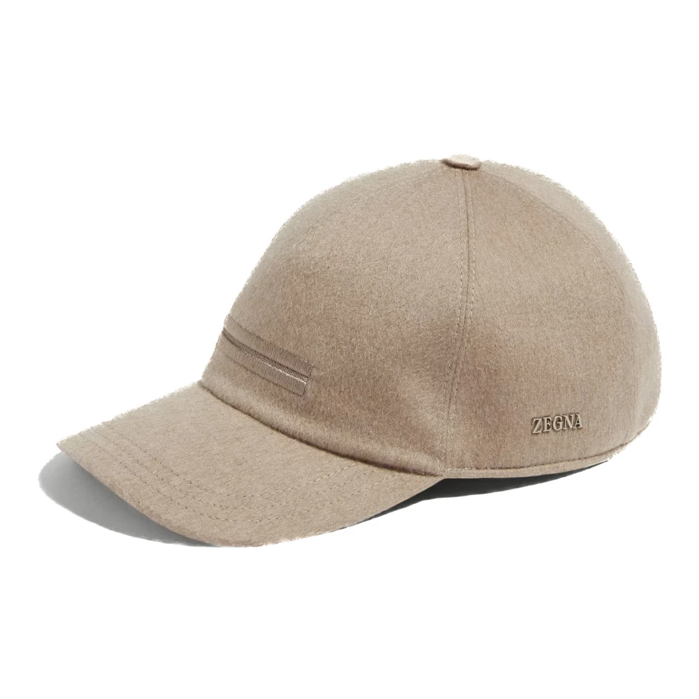 Zegna Uomo Beige - Oasi Cashmere Baseball Cap - Accessories - L
