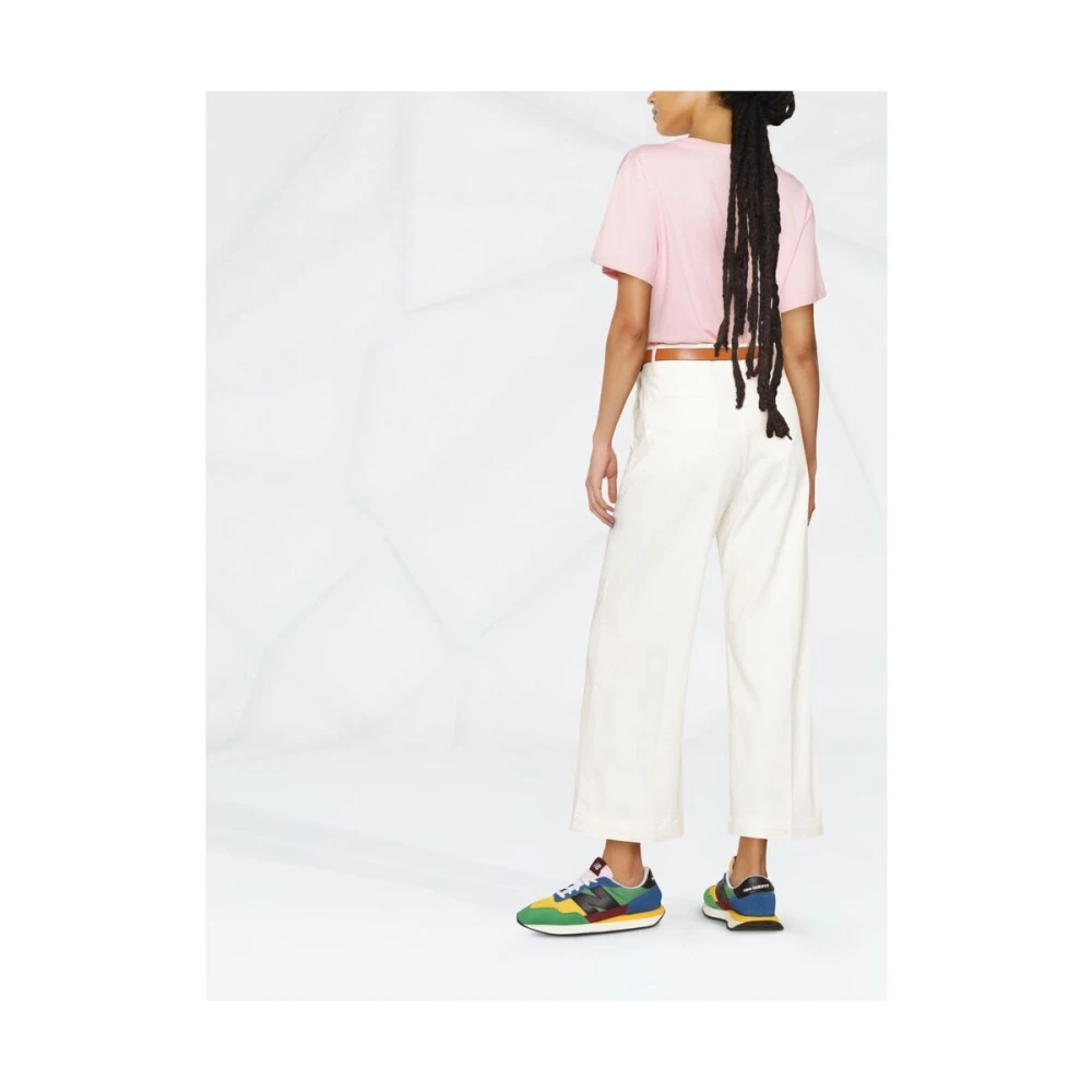 Ralph Lauren Cropped flared broek White Dames