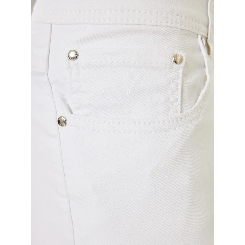 Jacob Cohën Bard Katoenmix Broek White Heren