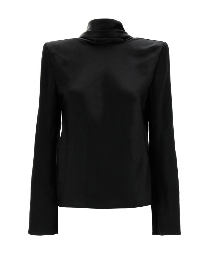 black-back-neckline-top