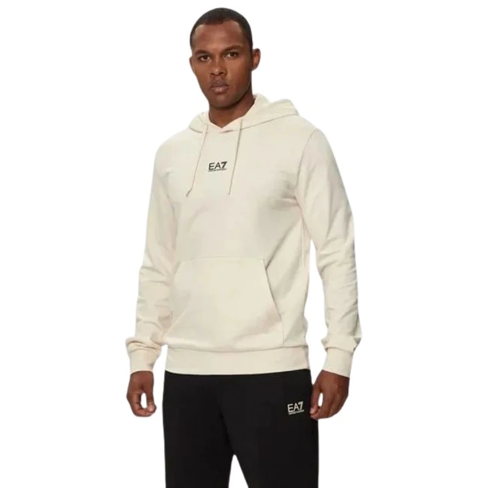 Emporio Armani Ea7 Uomo Beige Felpe, M, New,