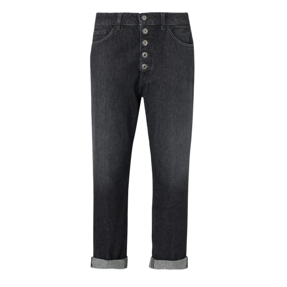 Dondup Donna Nero Jeans Koons Loose In Denim - Immagine 3