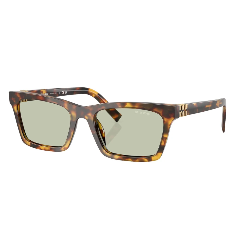 Miu Miu Women's Green Woman Mu A05s 14L50o Sunglasses Acetate Turtle Squared Normal - Image 2