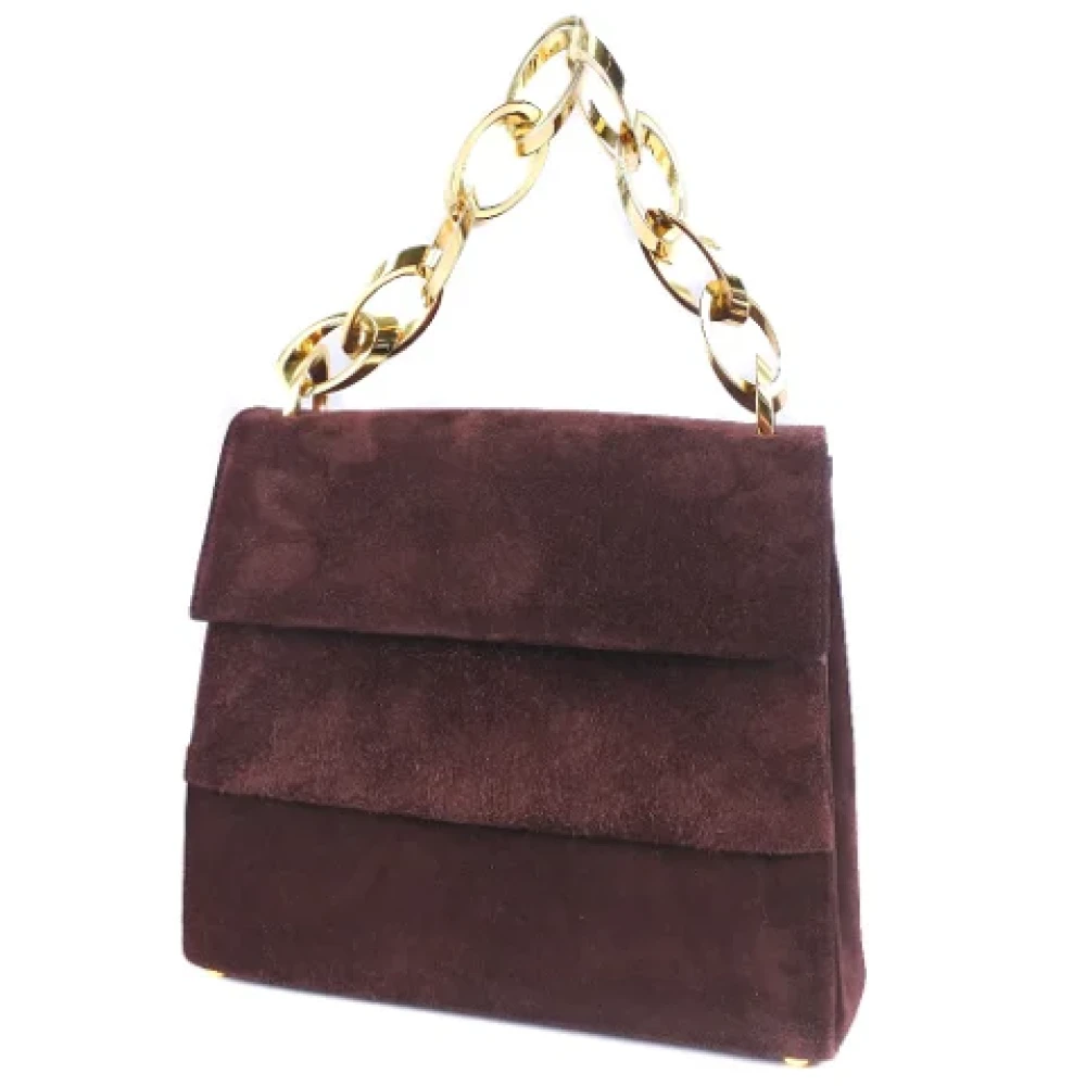 Salvatore Ferragamo Pre-owned Leather shoulder-bags Brown Dames