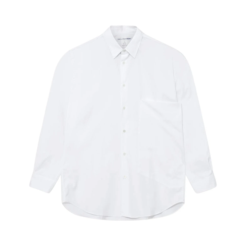 Comme des Garçons Herenoverhemd met grote zak White Heren